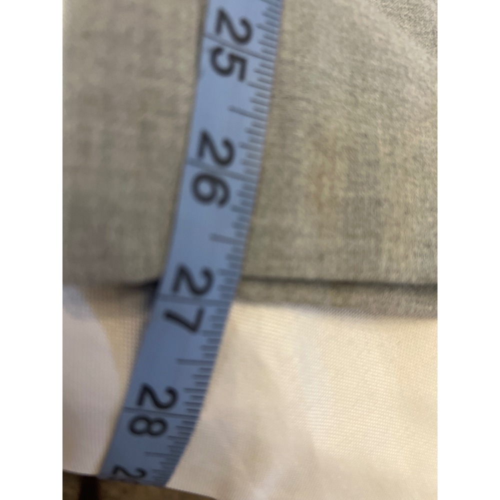 Zara Womens Gray Tailored Straight Leg Pants Elastic Waist Side Slit Size Small - Picture 6 of 7